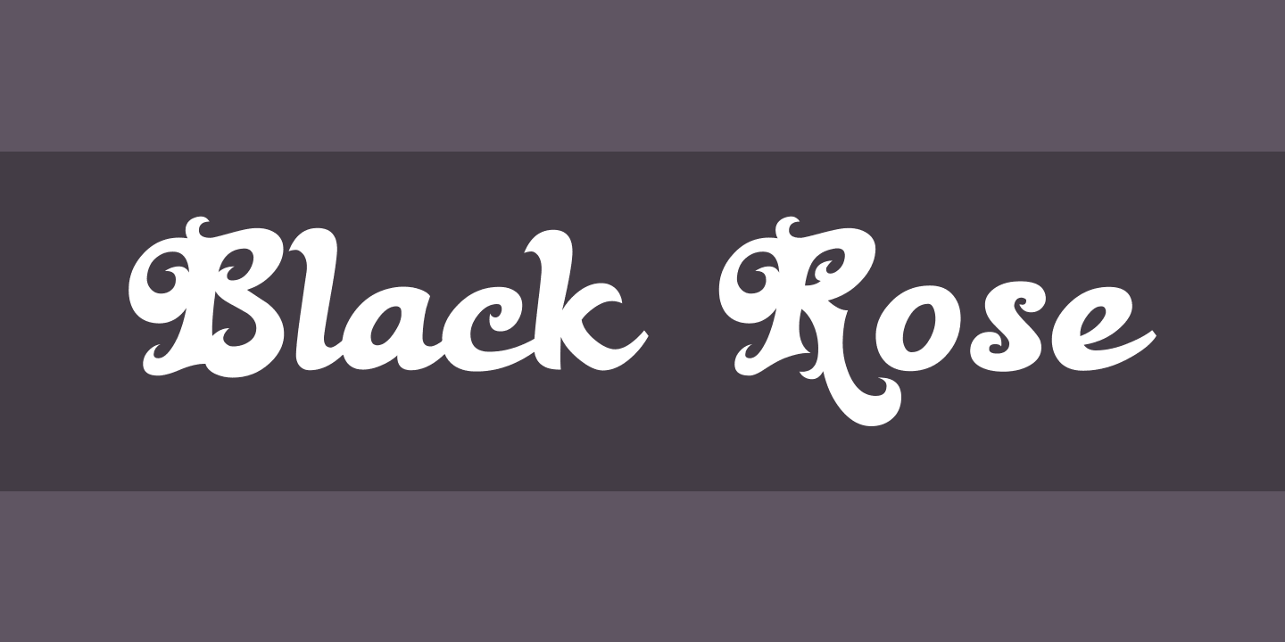 폰트 Black Rose